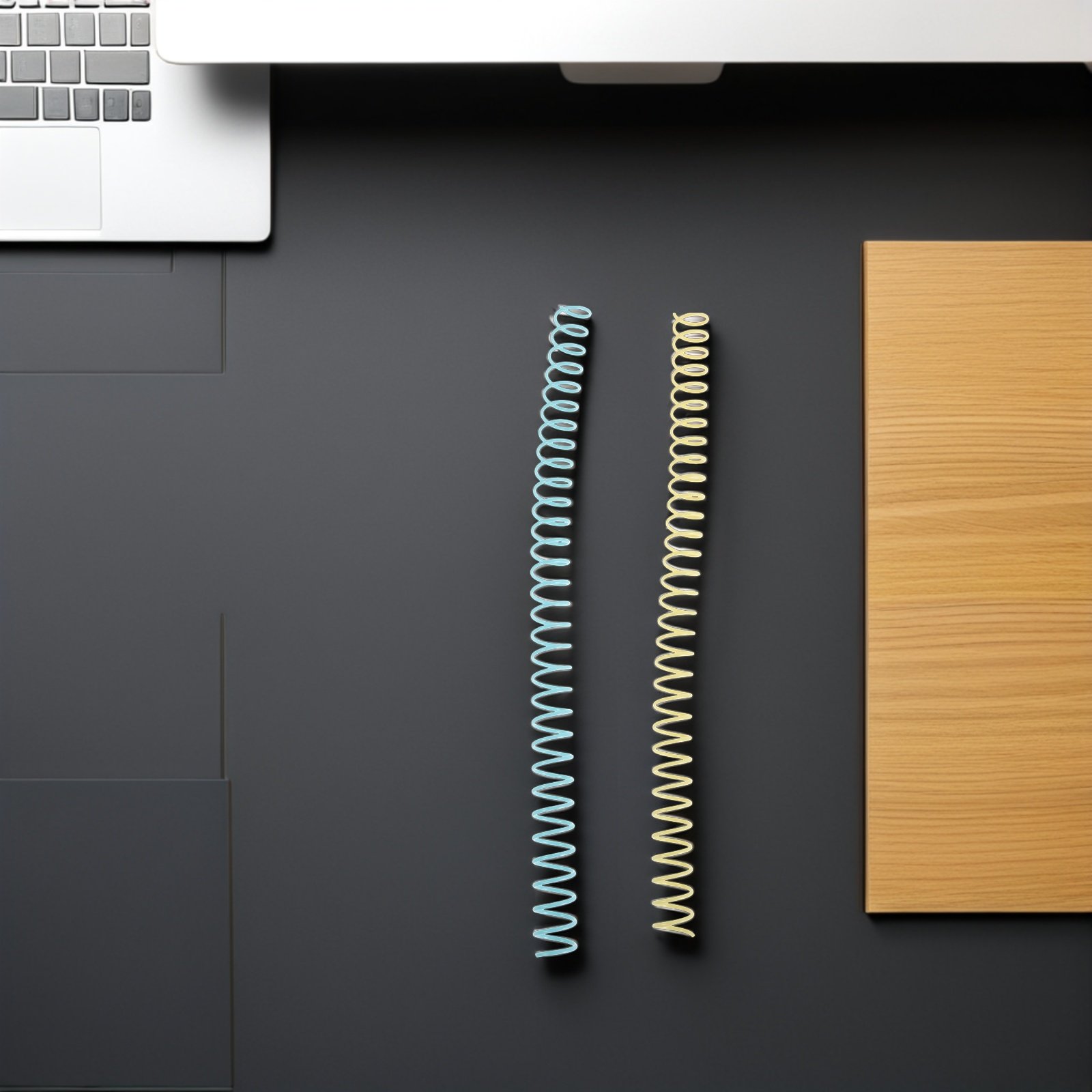 Binding Comb Plastic - 8 unidades de espirais de plástico