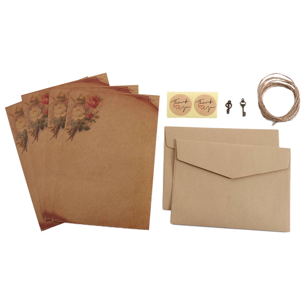 Letter Envelope Kraft - Papel Kraft Marrom para Papelaria com