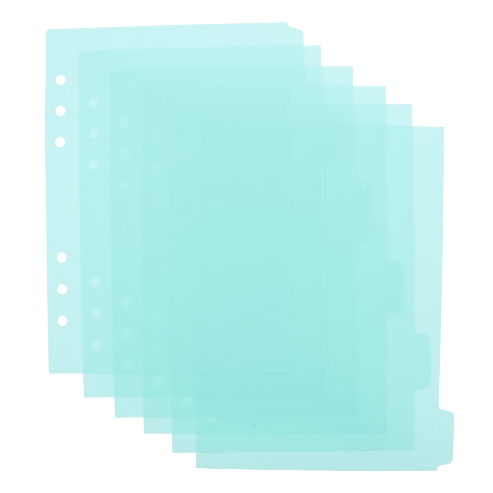 Index Tab Divider - 6 divisórias de índice de plástico