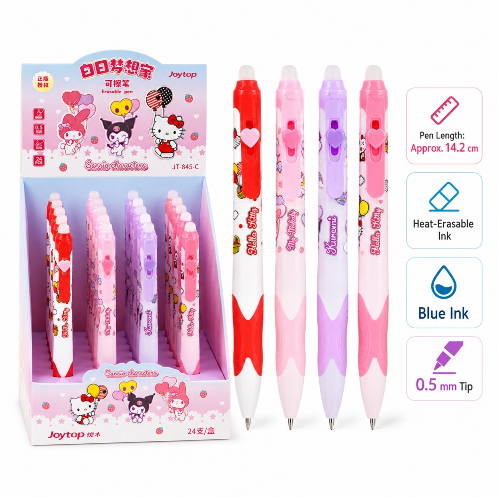 Office Supply Office Stationery Items - Caneta Retrátil Sanrio Original com Tinta
