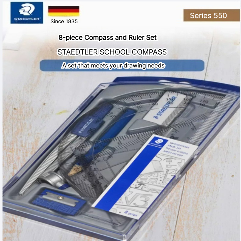 Compasso STAEDTLER 550 com âng - Compass Geometry Set avaliação e preço