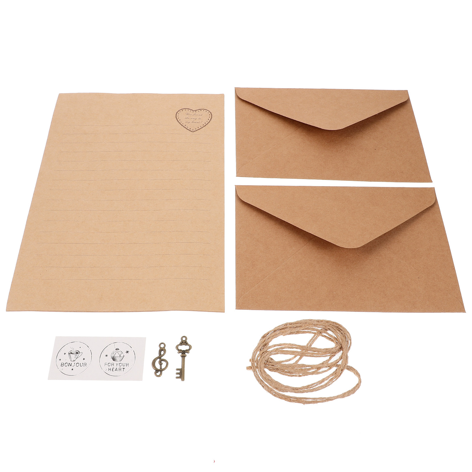 2 conjuntos de papel para escr - Letter Envelope Kraft avaliação e preço