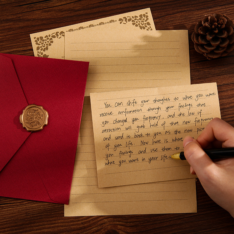 Conjunto de Papelaria com Enve - Letter Envelope Kraft avaliação e preço