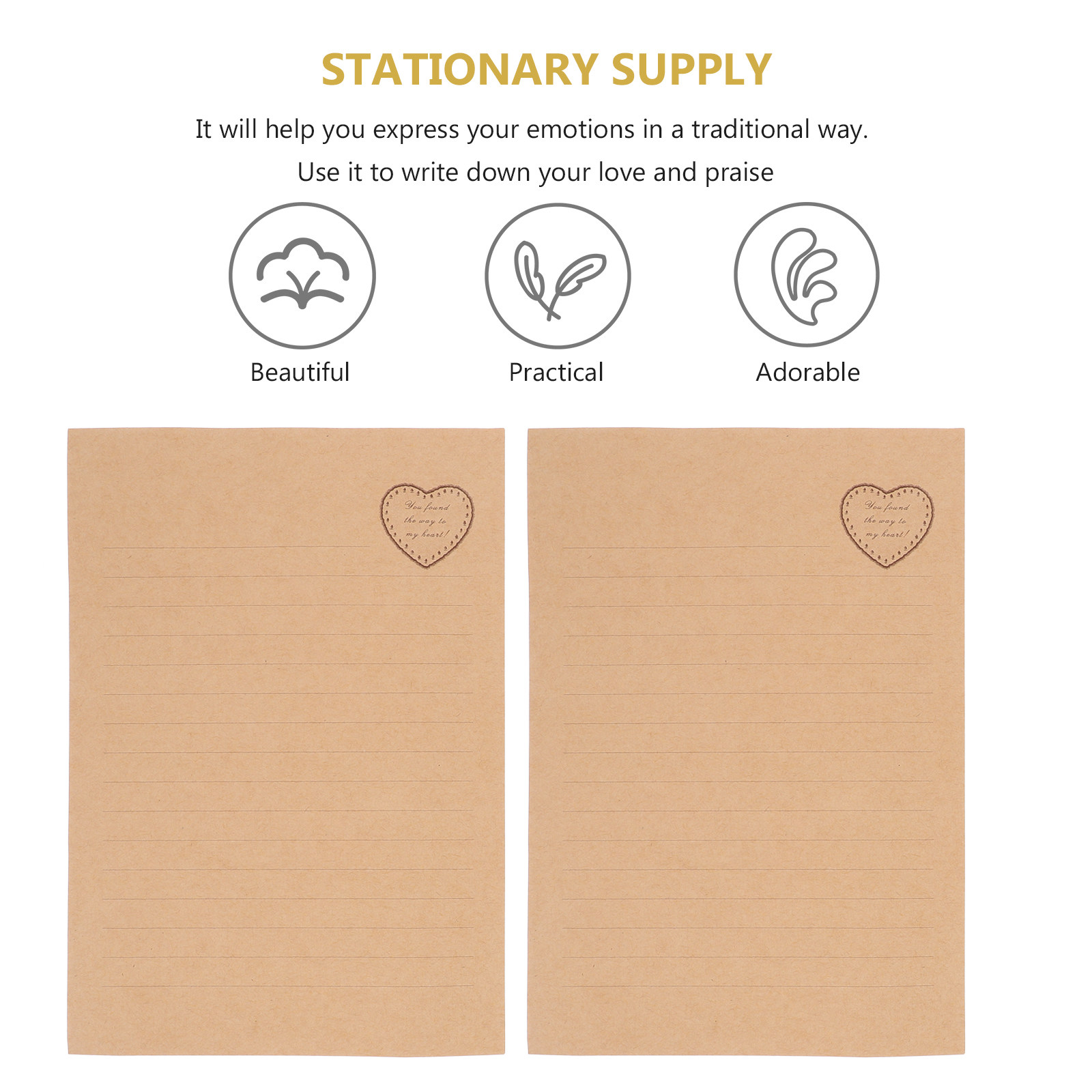 2 conjuntos de papel de carta  - Letter Envelope Kraft avaliação e preço