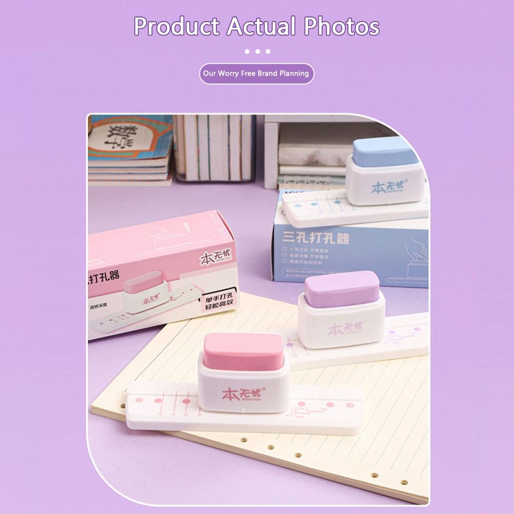 Perfurador de Papel Mini de 3  - Paper Punch 3 Hole avaliação e preço