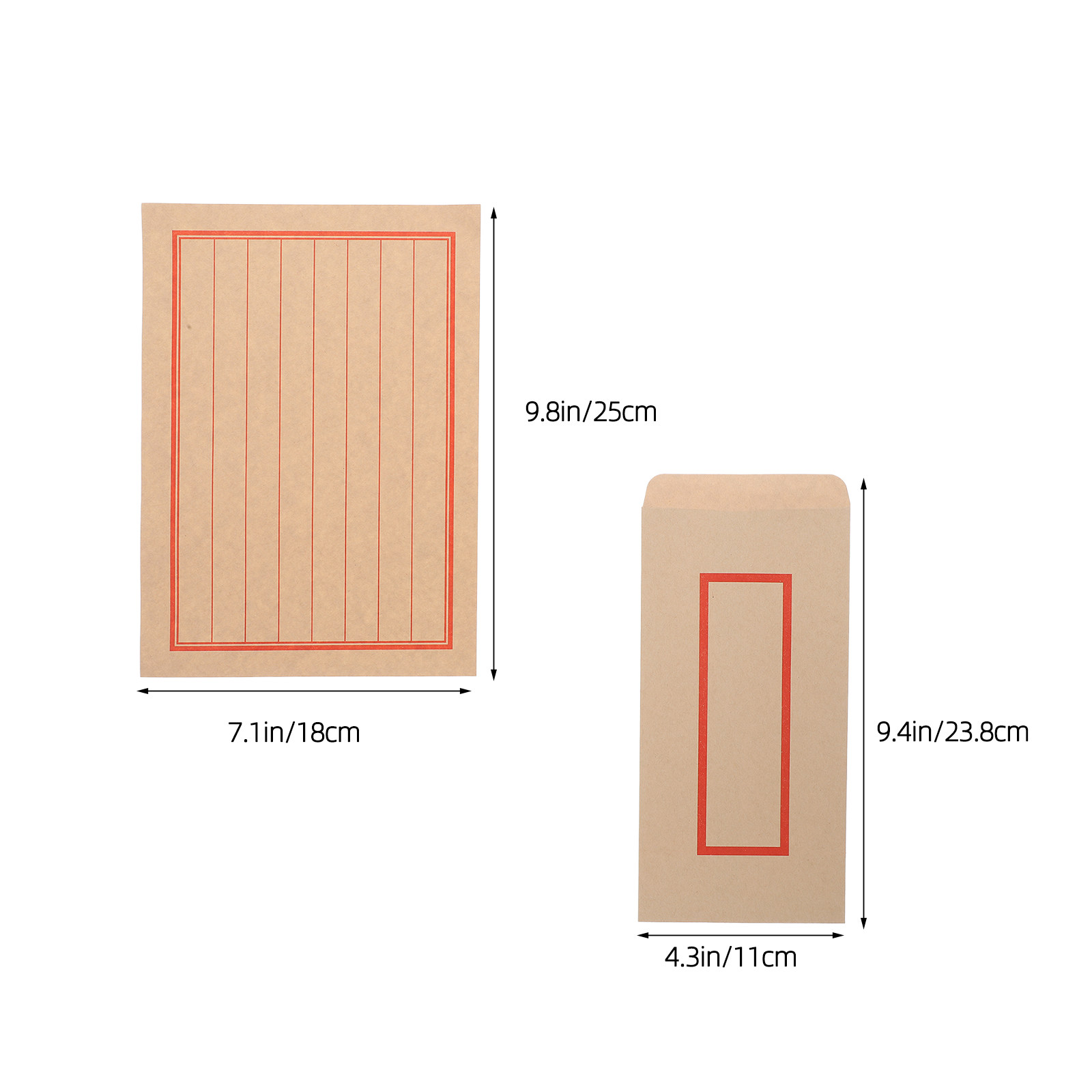 Conjunto de envelopes clássico - Letter Envelope Kraft avaliação e preço
