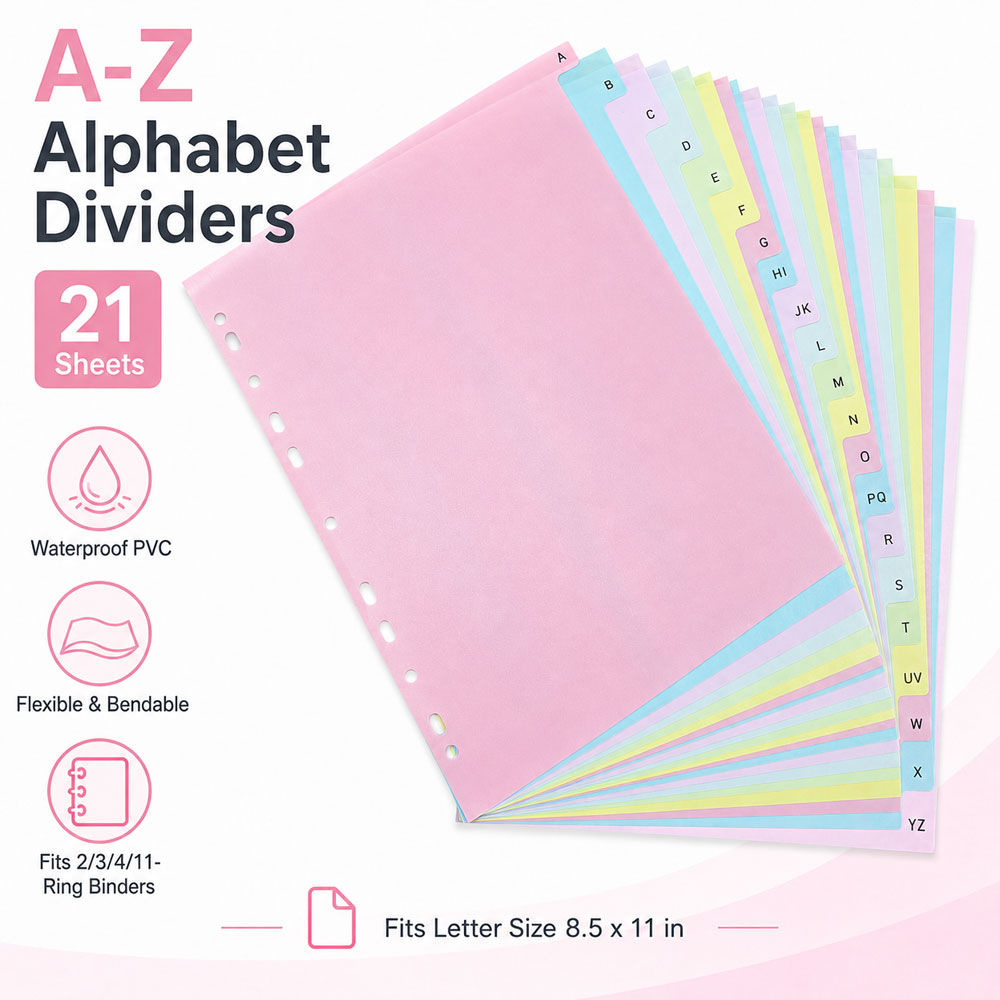 Divisórias para fichário com a - Index Tab Divider avaliação e preço