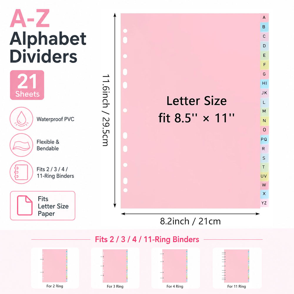Divisórias para fichário com a - Index Tab Divider avaliação e preço