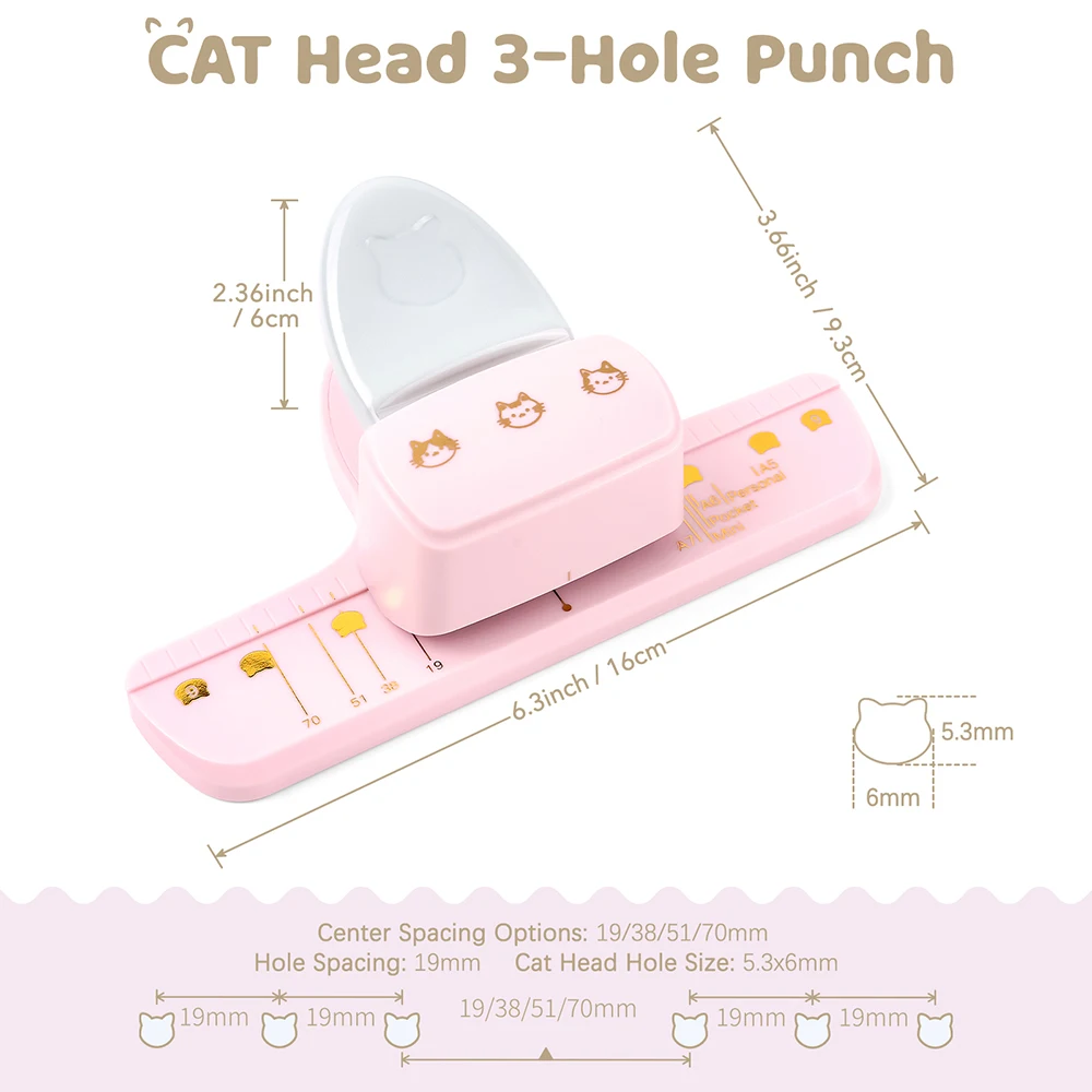 Furador de 3 furos com design  - Paper Punch 3 Hole avaliação e preço