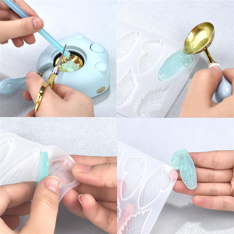 Luminous Mixing Hot Glue Stick - Wax Seal Stamp Kit avaliação e preço