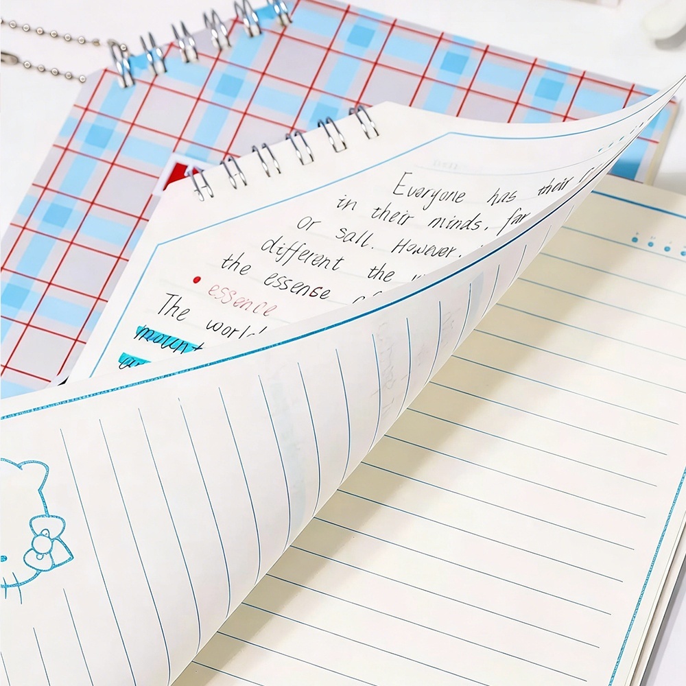 Caderno Espiral Diagonal Hello - Office Supply Office Stationery Items avaliação e preço