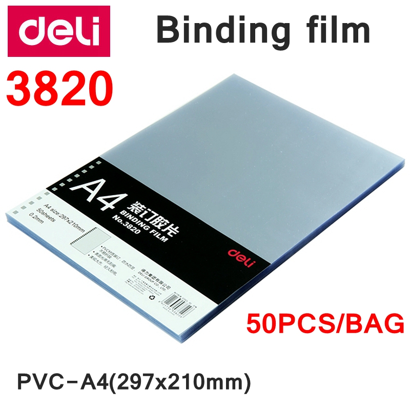 50PCS Deli 3820 A4 Filme de En - Binding Comb Plastic avaliação e preço